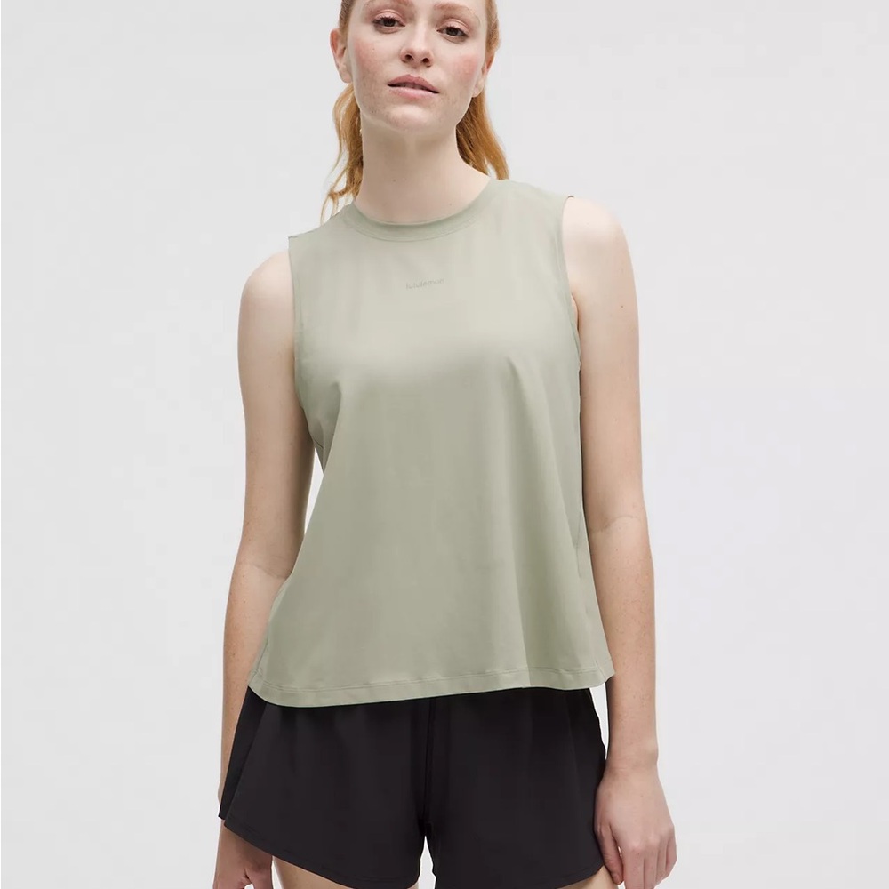 NWT LULULEMON - Fog Green Pace Crush Cross-Back Tank Top - $48 - L